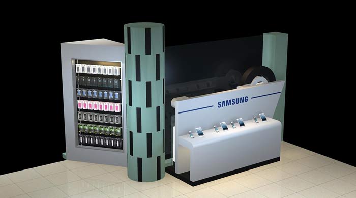 2016年最新、最熱手機(jī)店貼膜展示柜裝修設(shè)計(jì)案例效果圖