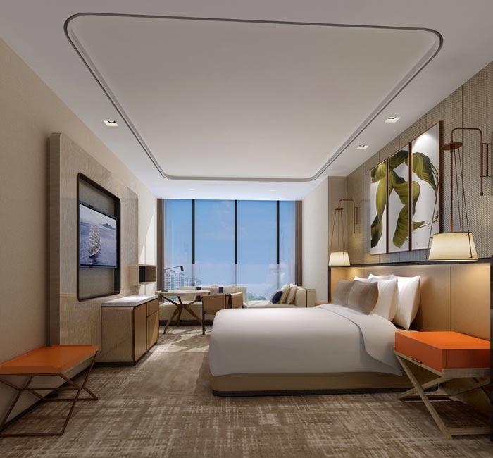 商務(wù)精品酒店客房裝修設(shè)計(jì)案例效果圖