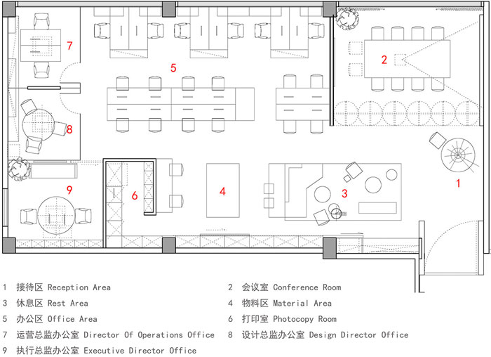 顧問(wèn)公司辦公室裝修設(shè)計(jì)平面圖